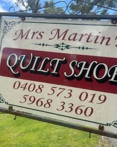 Mrs Martin'e Quilt Shop: Hours